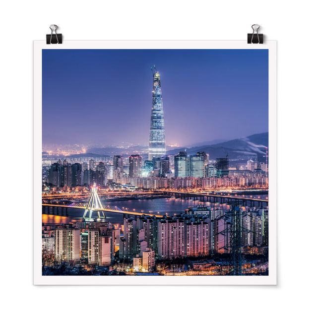 Poster - Lotte World Tower At Night