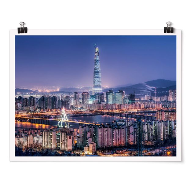 Poster - Lotte World Tower At Night