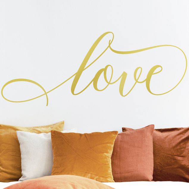 Wall decals quotes Love Cursive