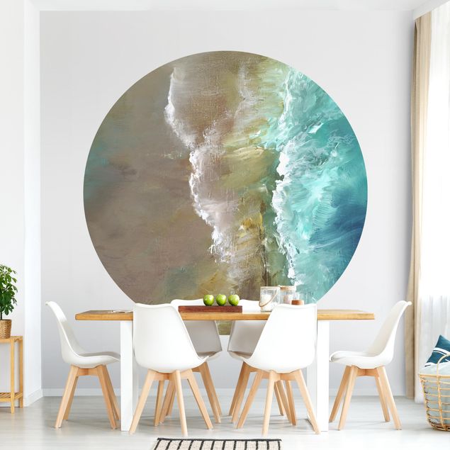 Self-adhesive round wallpaper - Air Coast