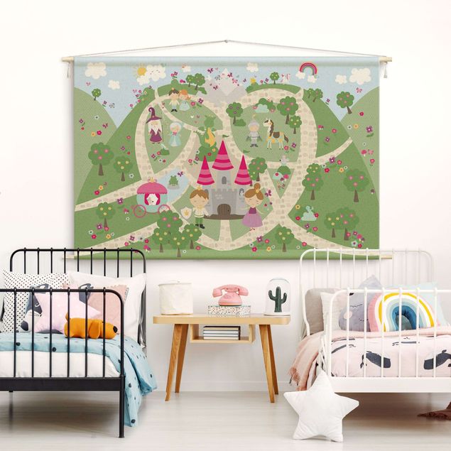 tapestry wall hanging Wonderland - The Path To The Castle