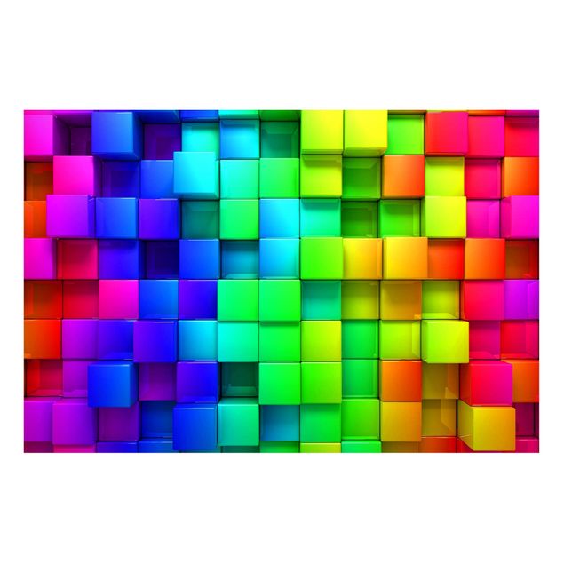Magnetic memo board - 3D Cubes