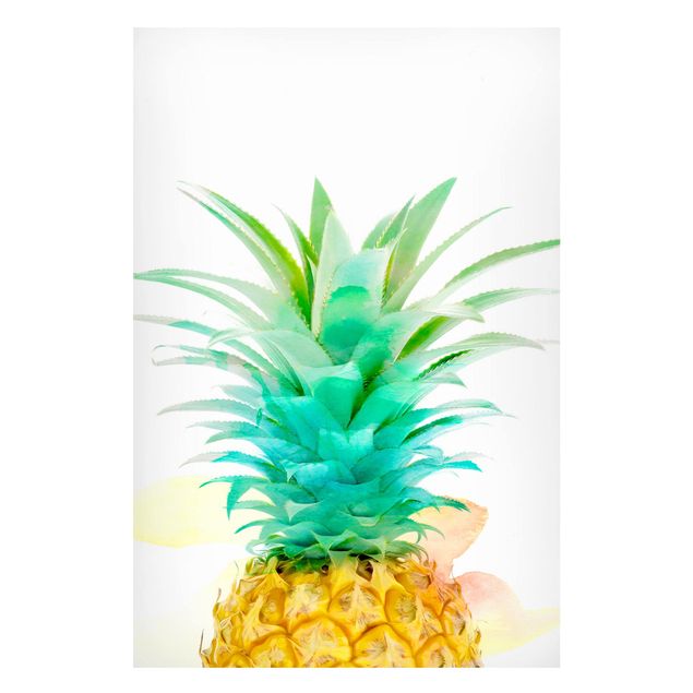 Magnetic memo board - Pineapple Watercolour