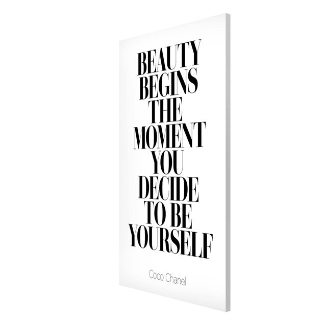 Magnetic memo board - Be Yourself Coco Chanel
