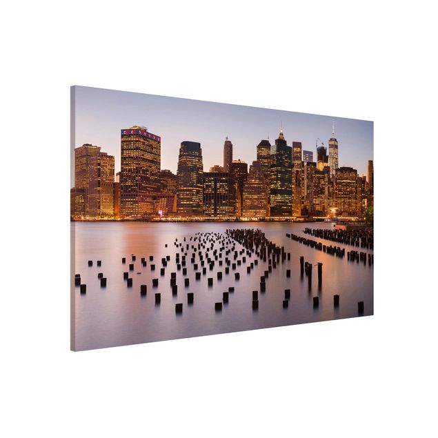 Magnetic memo board - View Of Manhattan Skyline