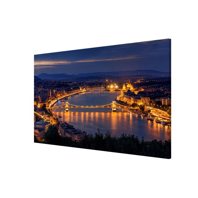 Magnetic memo board - View Of Budapest