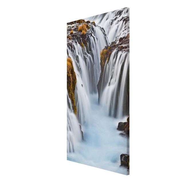 Magnetic memo board - Brúarfoss Waterfall In Iceland