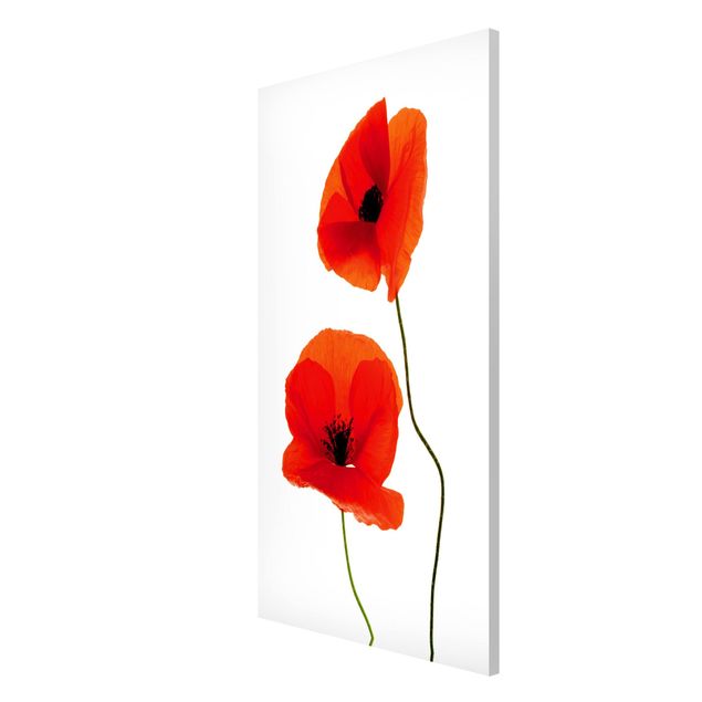 Magnetic memo board - Charming Poppies