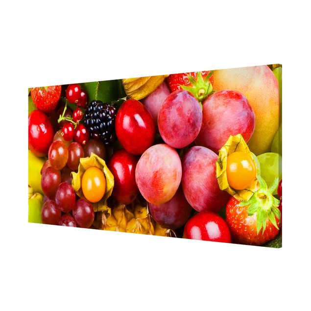 Magnetic memo board - Colourful Exotic Fruits