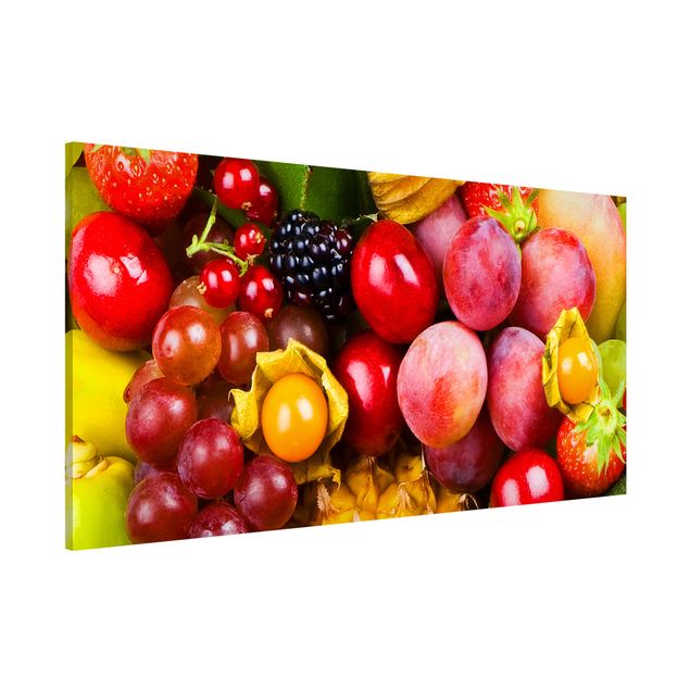Magnetic memo board - Colourful Exotic Fruits