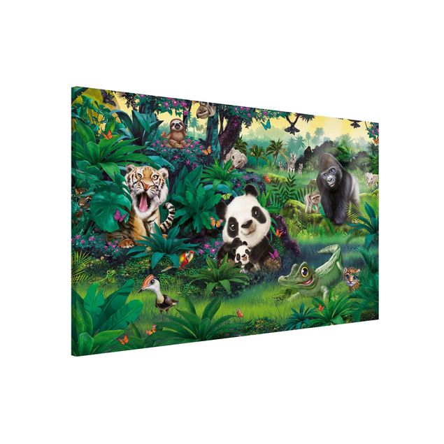 Magnetic memo board - Animal Club International - Jungle With Animals