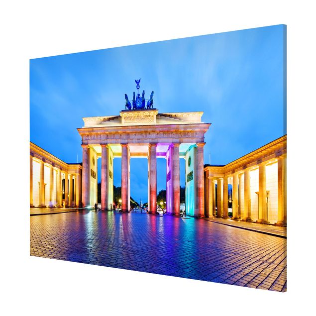 Magnetic memo board - Illuminated Brandenburg Gate