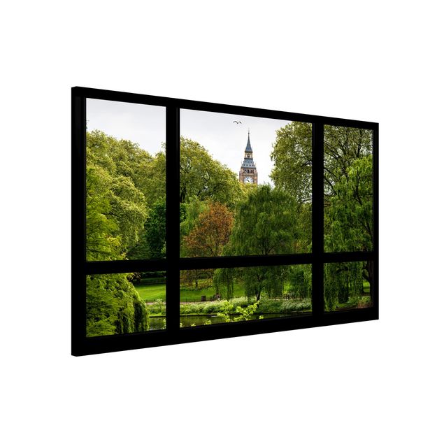 Magnetic memo board - Window overlooking St. James Park on Big Ben