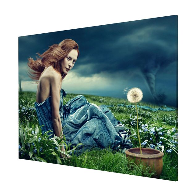 Magnetic memo board - Woman In Storm