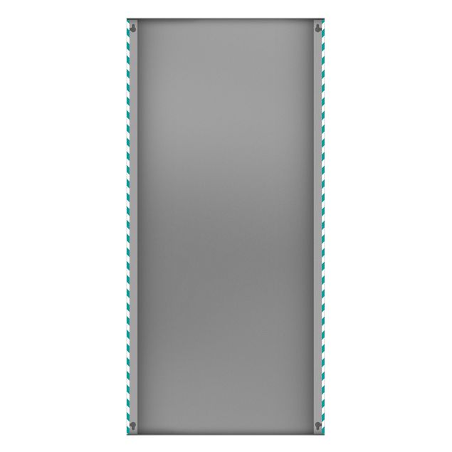 Magnetic memo board - Geometric Design Mint
