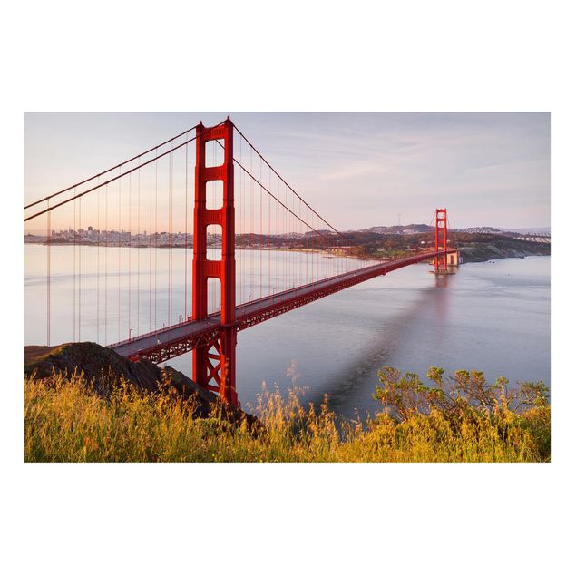 Magnetic memo board - Golden Gate Bridge In San Francisco