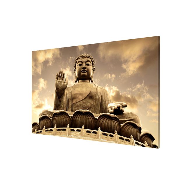 Magnetic memo board - Big Buddha Sepia