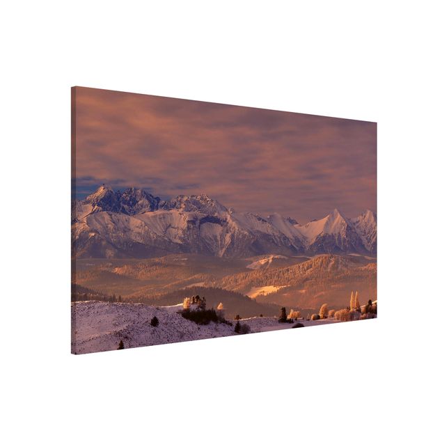 Magnetic memo board - High Tatra In The Morning