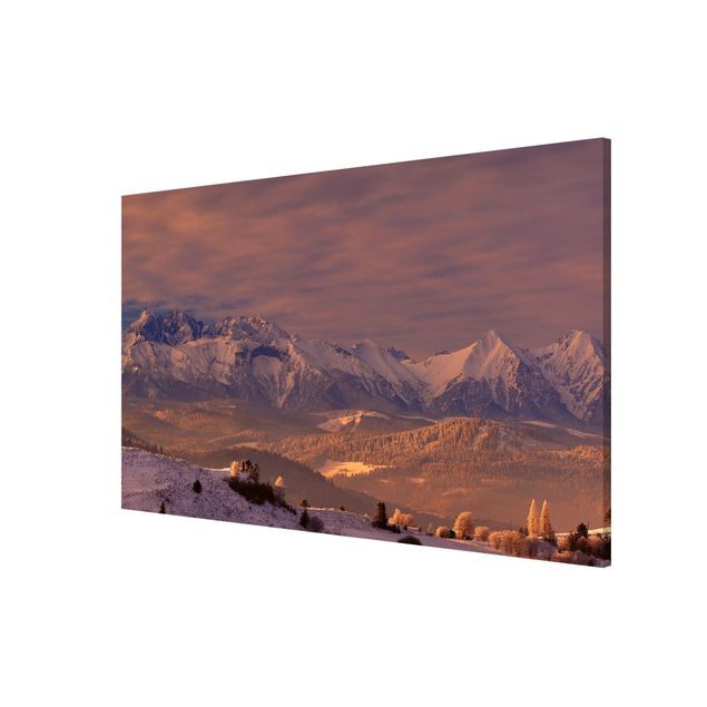 Magnetic memo board - High Tatra In The Morning