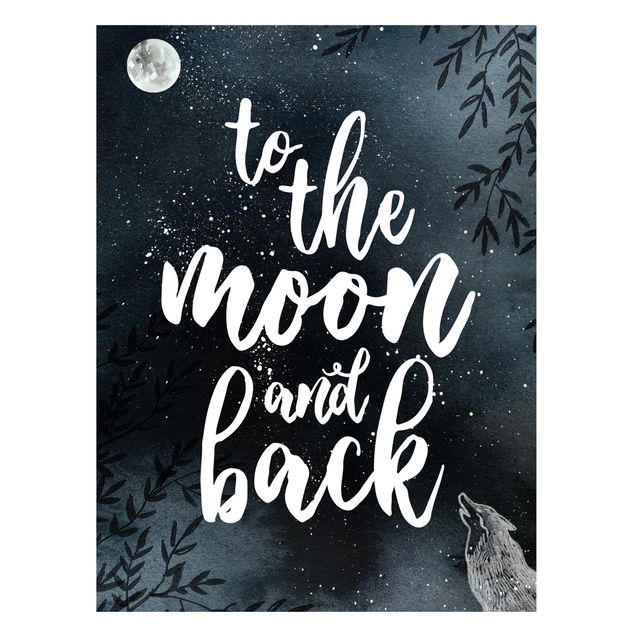 Magnetic memo board - Love You To The Moon And Back