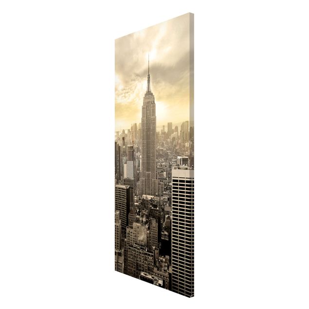 Magnetic memo board - Manhattan Dawn