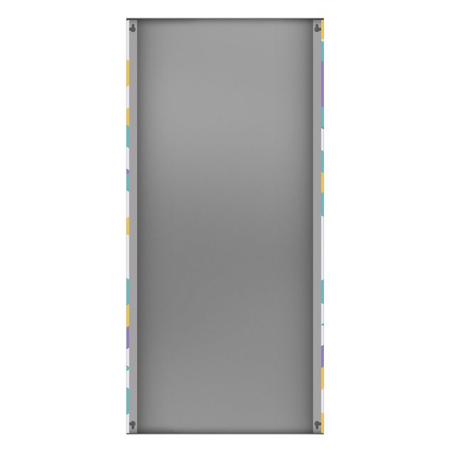 Magnetic memo board - No.RY33 Lilac Triangles