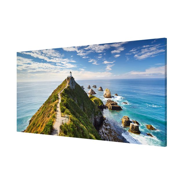 Magnetic memo board - Nugget Point Lighthouse And Sea New Zealand