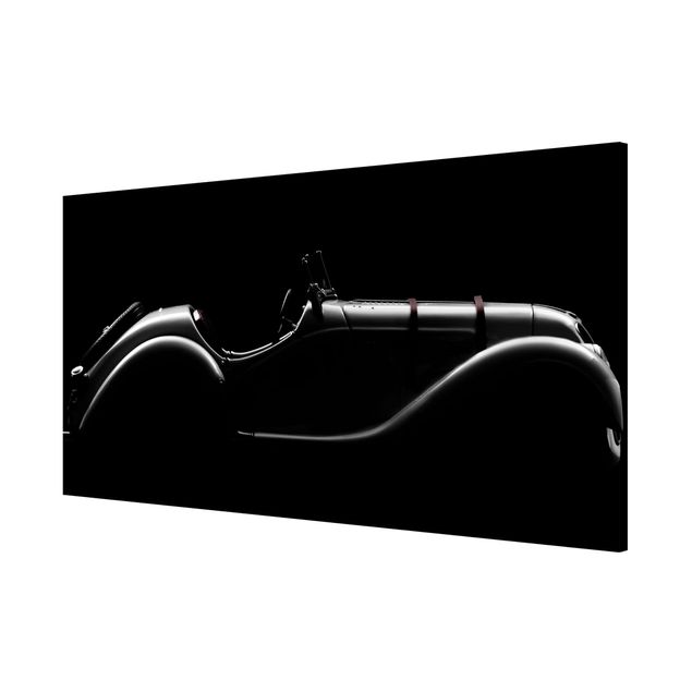 Magnetic memo board - Vintage Car Silhouette
