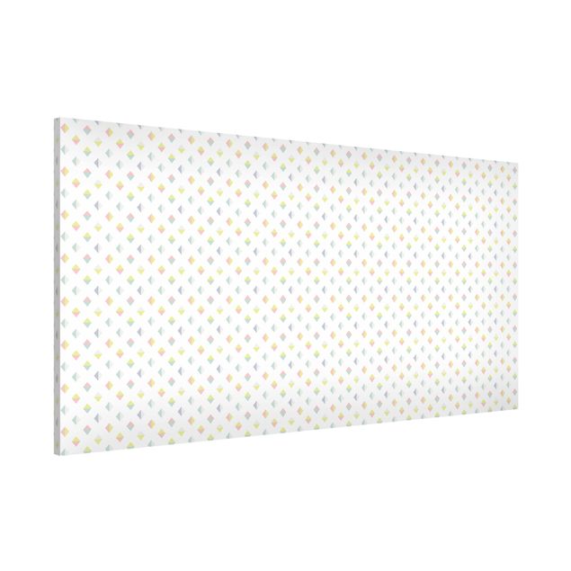 Magnetic memo board - Pastel Triangles