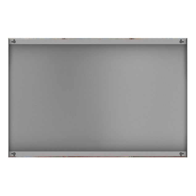 Magnetic memo board - Shabby Industrial Metal Look