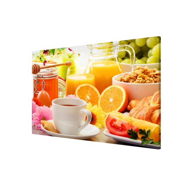 Magnetic memo board - Summery breakfast table