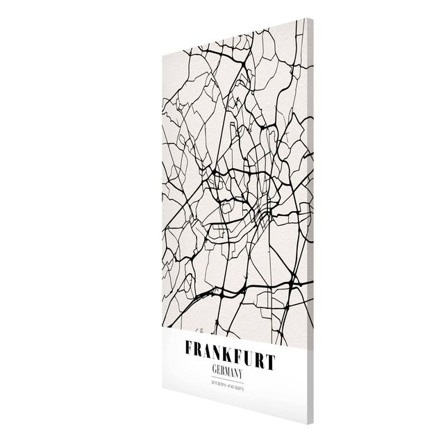 Magnetic memo board - Frankfurt City City Map - Classical