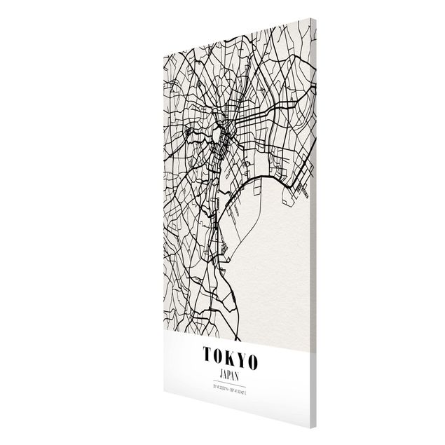 Magnetic memo board - Tokyo City Map - Classic
