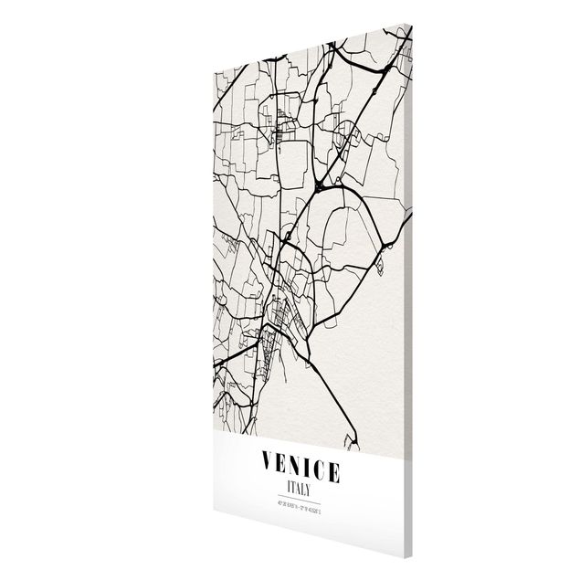 Magnetic memo board - Venice City Map - Classic