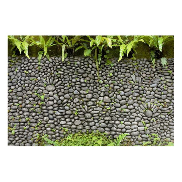Magnetic memo board - Stone Wall With Plants