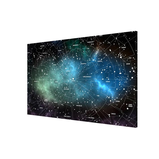 Magnetic memo board - Stellar Constellation Map Galactic Nebula