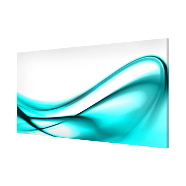 Magnetic memo board - Turquoise Design