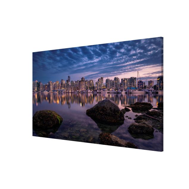 Magnetic memo board - Vancouver At Sunset