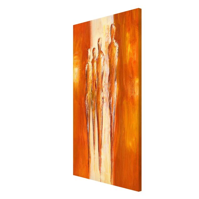 Magnetic memo board - Petra Schüßler - Four Figures In Orange 02