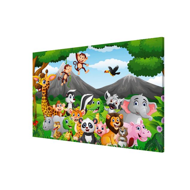 Magnetic memo board - Wild Jungle Animals