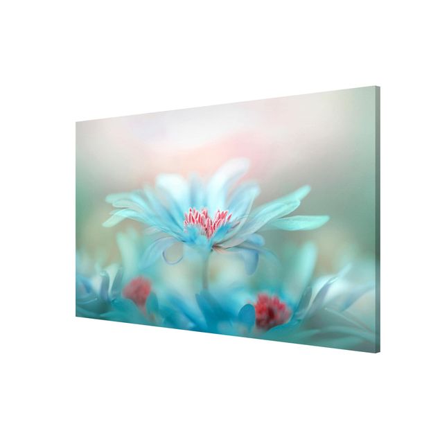 Magnetic memo board - Delicate Flowers In Pastel