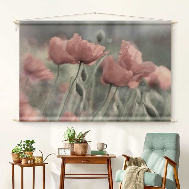 modern tapestry Picturesque Poppy