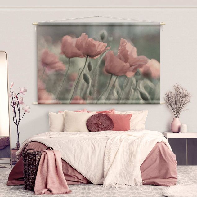 extra large tapestry Picturesque Poppy