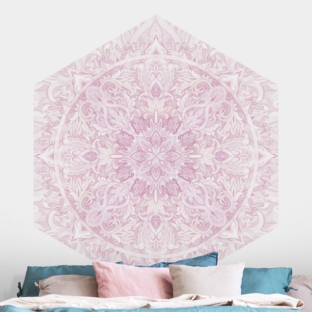 Wallpapers Mandala Watercolour Ornament Pink