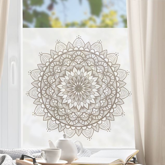 Window decoration - Mandala Illustration Shabby