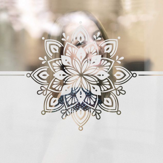Window film - Mandala ornament border