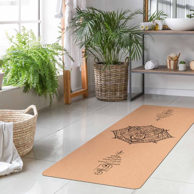 Yoga mat - Mandala Wolf