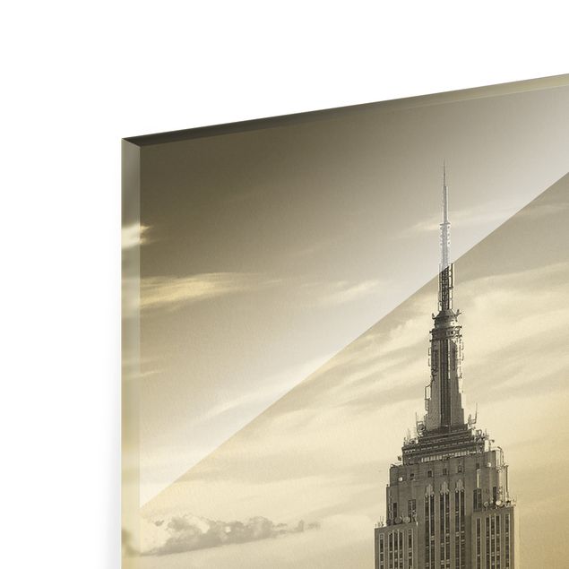 Glass print - Manhattan Skyline