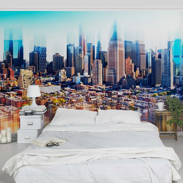 Wallpapers Manhattan Skyline Urban Stretch