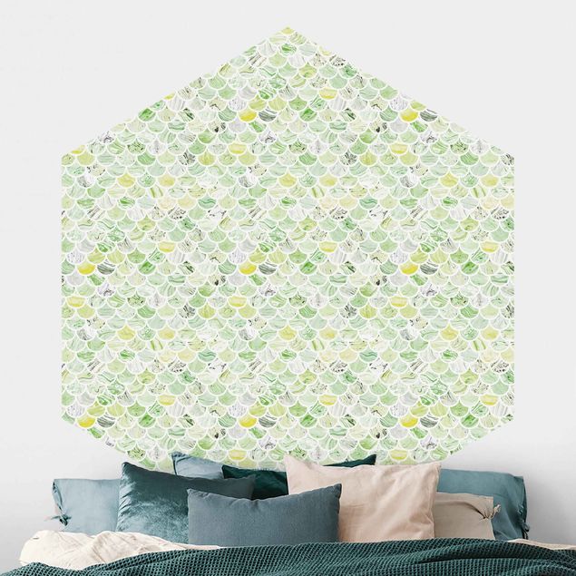 Wallpapers Marble Pattern Spring Green